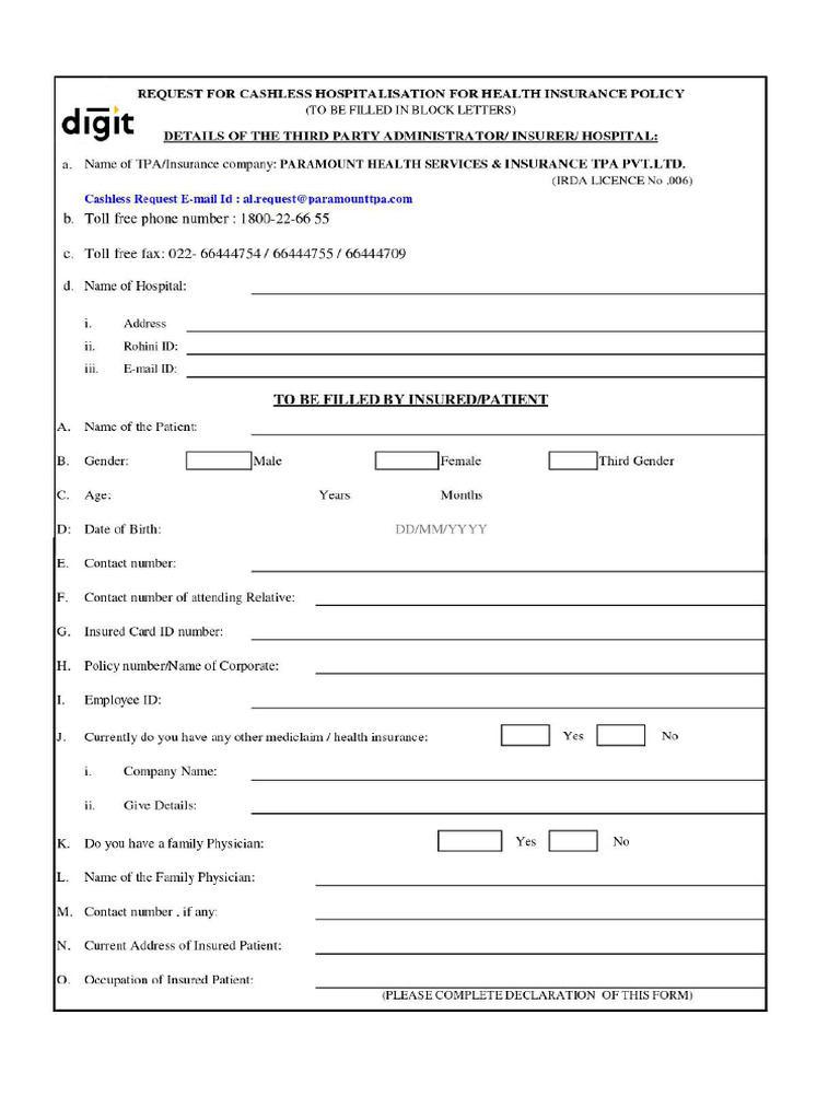 Paramount Go DIGIT | PDF