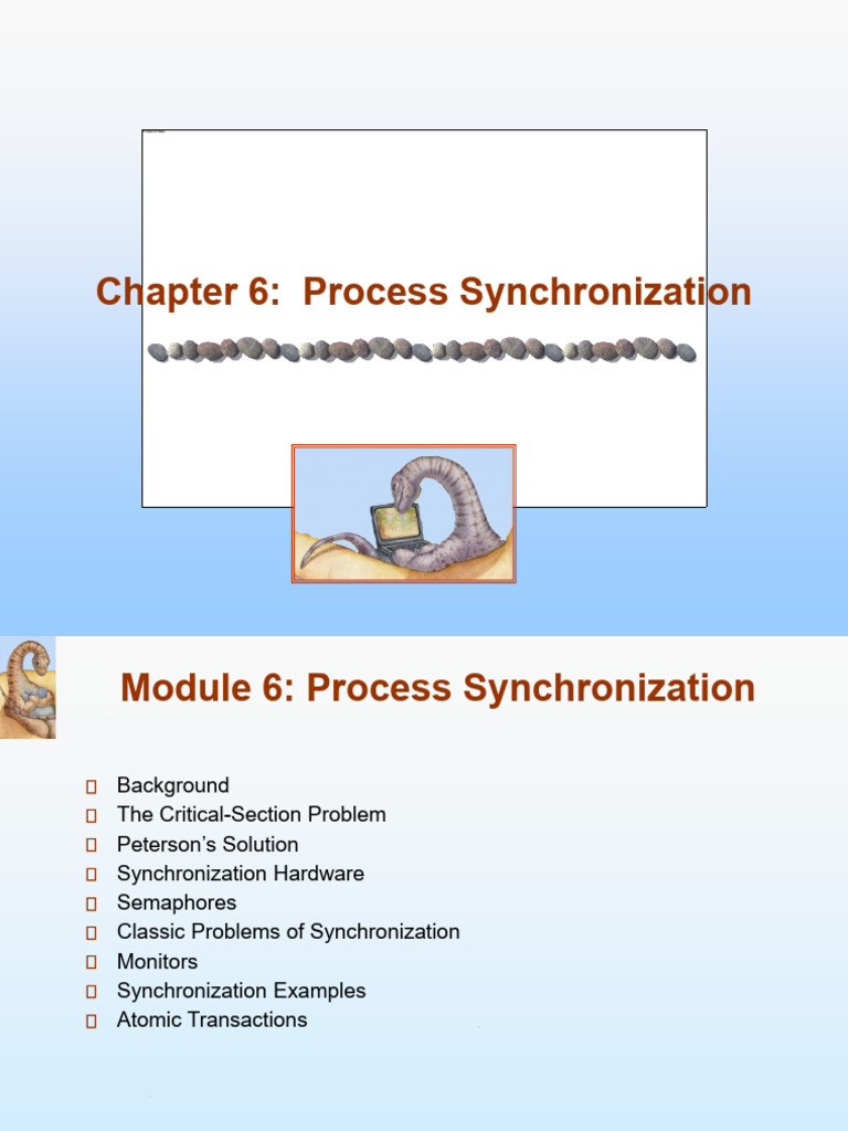 Ch06 Process Synchronization Updated | PDF | Operating System ...