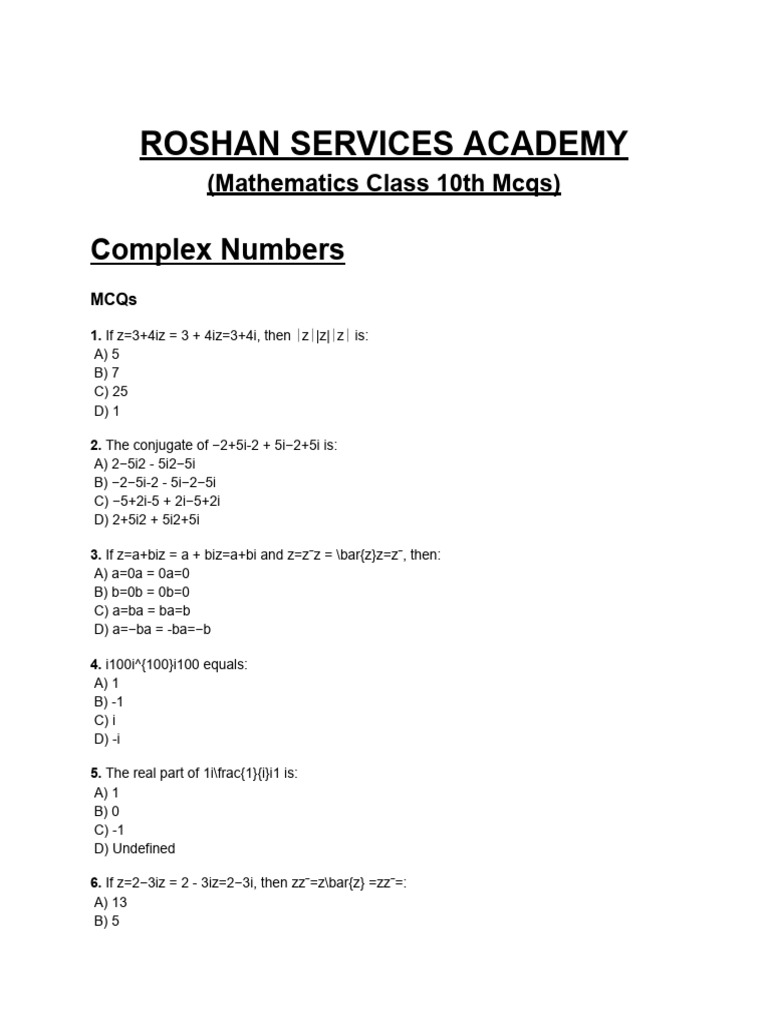 Mathematics Class 10th Notes | PDF | Numbers | Mathematics