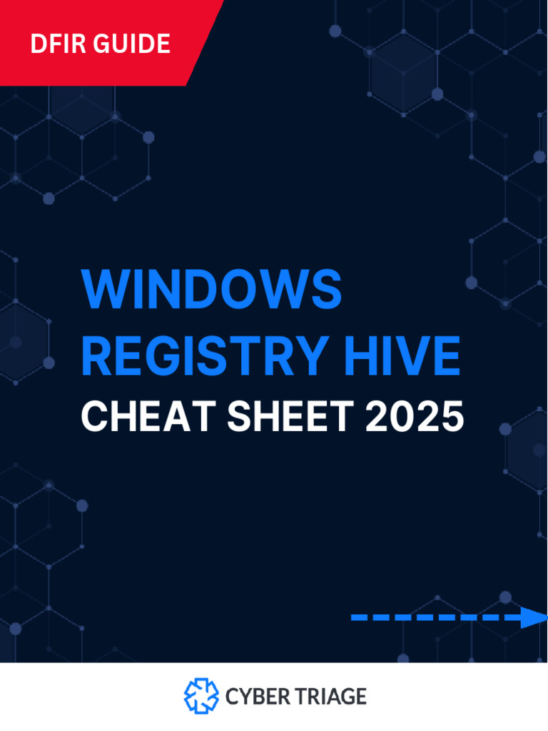 Windows Registry Hive Cheat Sheet 2025 | PDF | Windows Registry ...