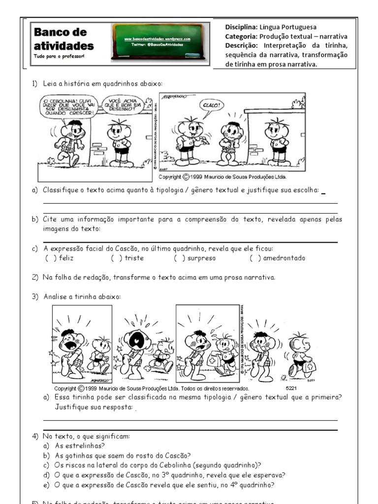 NARRATIVA - Texto 6 - Transformação em prosa