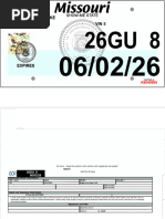 SC DMV Form 452: Plate Replacement Application | PDF | Department Of ...