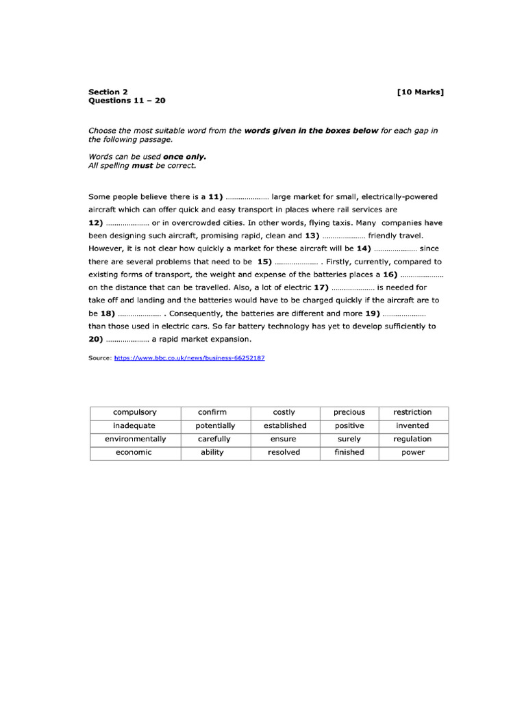 Writing Section 2 Practice 2 | PDF