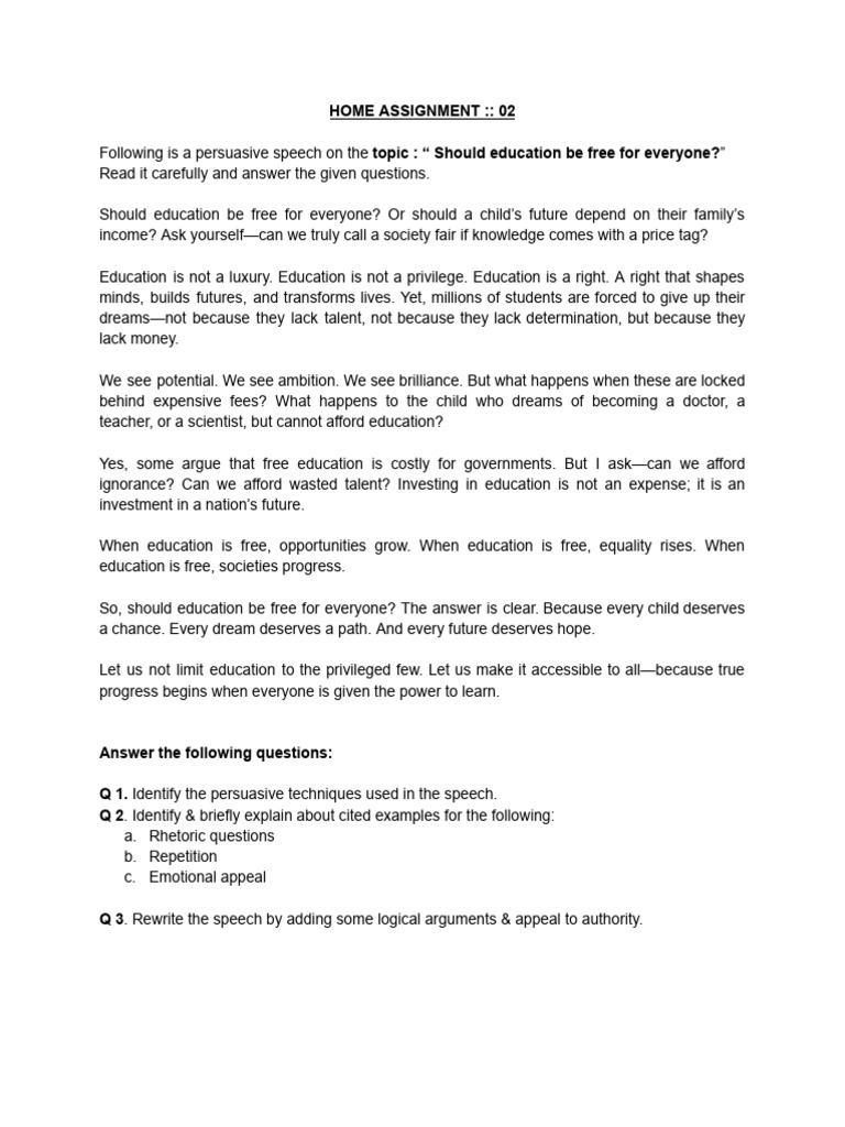 Home Assignment -- 02 | PDF