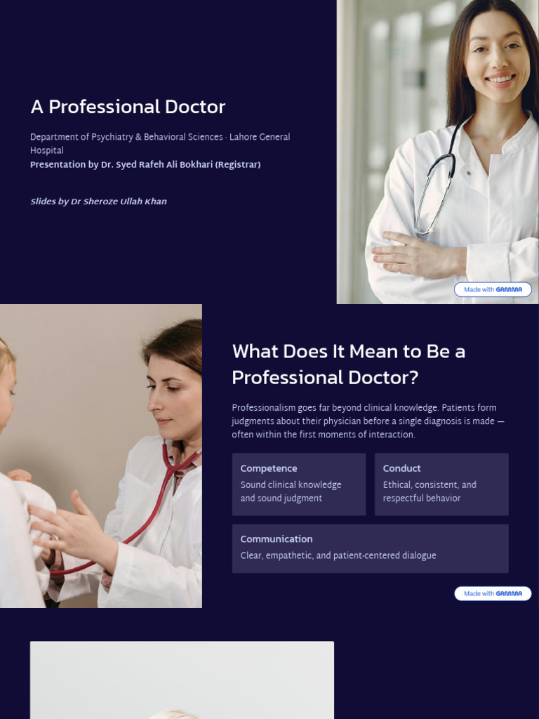 A-Professional-Doctor | PDF | Body Language | Communication