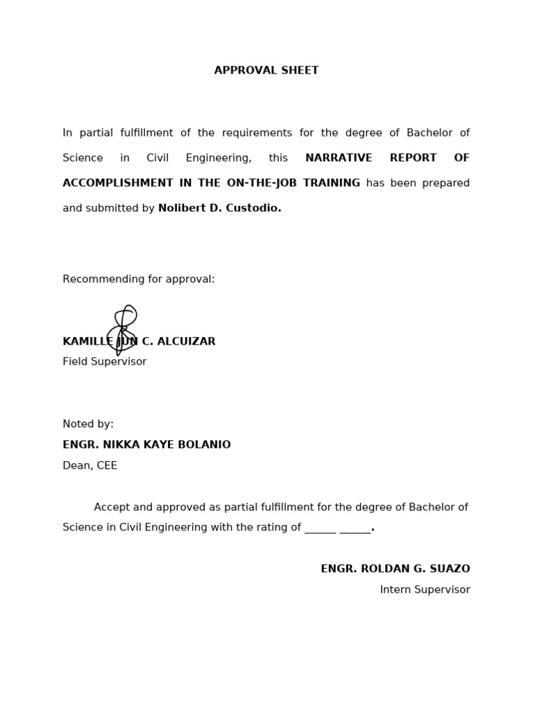 Approval Sheet | PDF