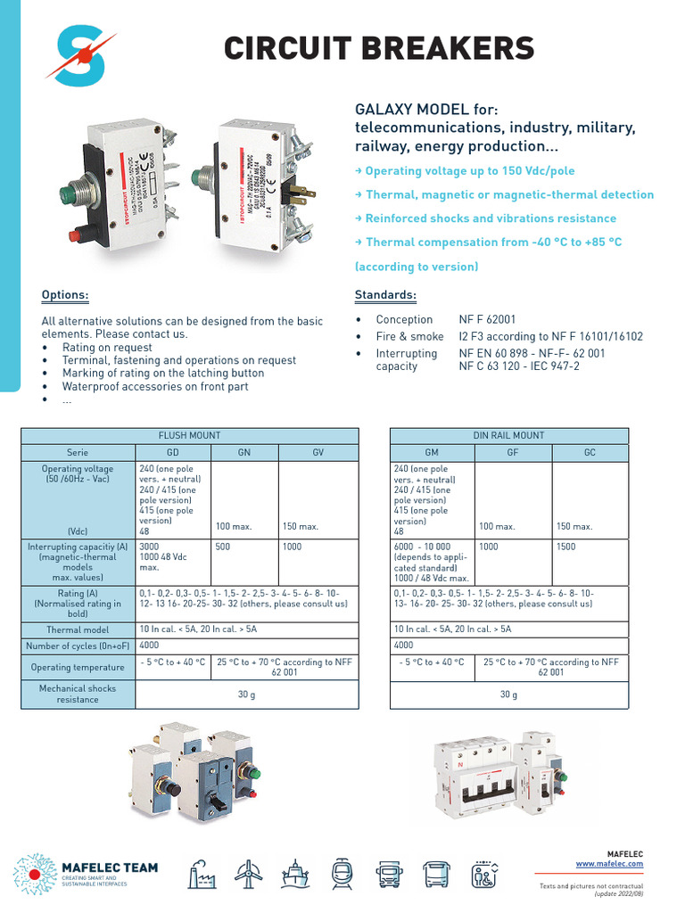 Product Information - Circuit Breakers | PDF | Electricity | Power ...