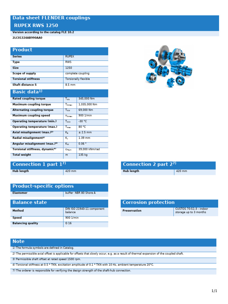 Datasheet RUPEX RWS 1250.PDF | PDF | Mechanical Engineering