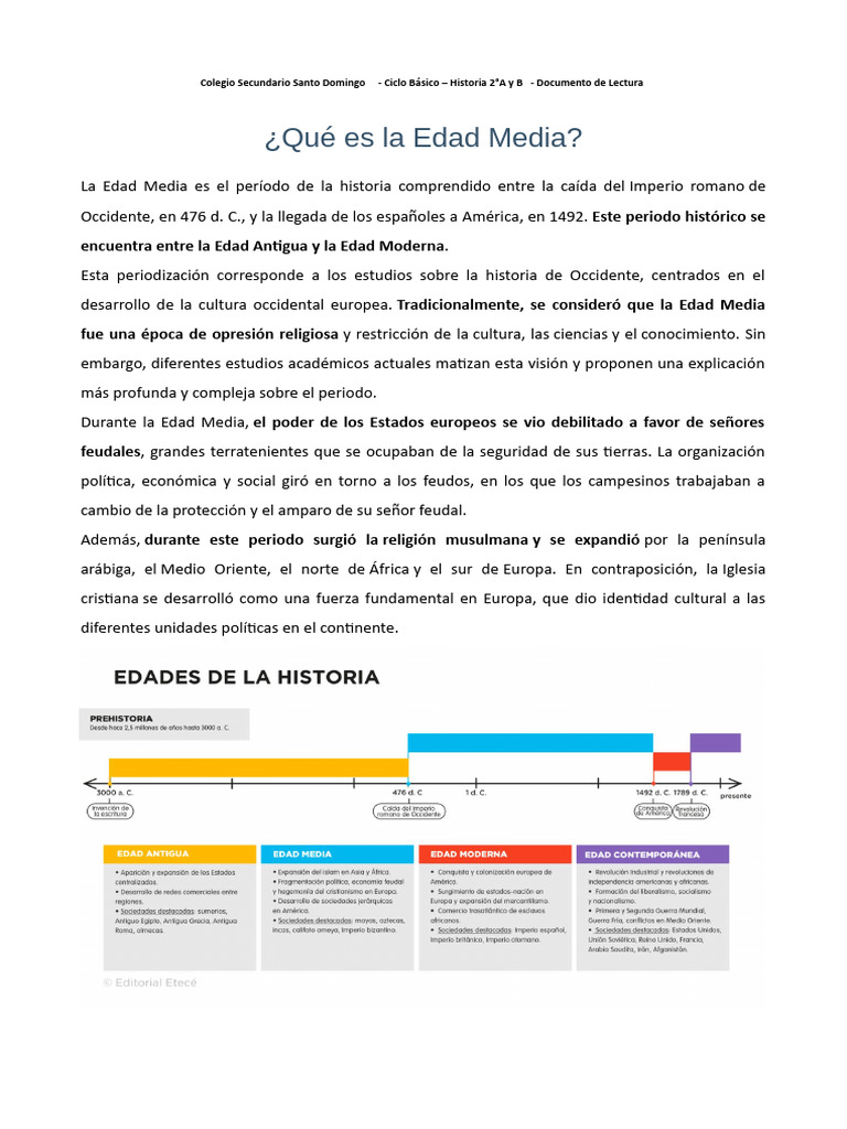 La Edad Media y El Feudalimso | PDF | Edades medias | imperio Bizantino