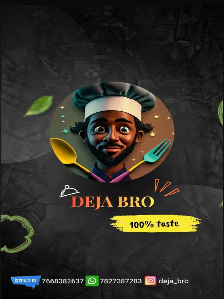 Deja Bro Menu | PDF | Kebab | Hamburgers