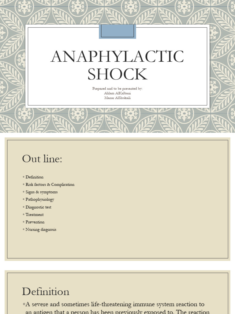 Anaphylactic shock | PDF | Allergy | Medicine