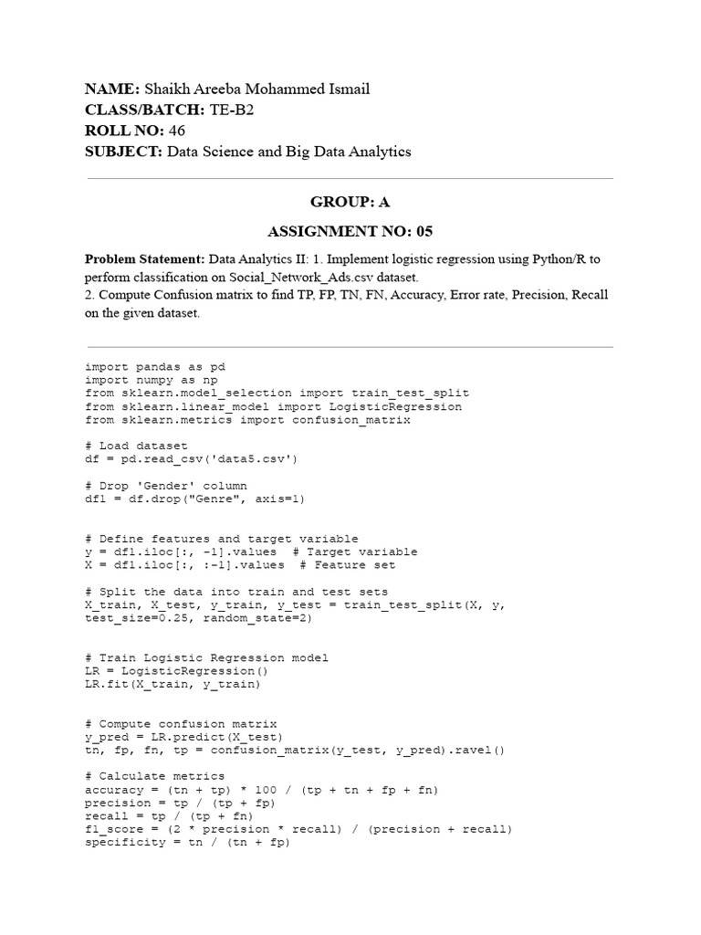 DSBDA P5 | PDF