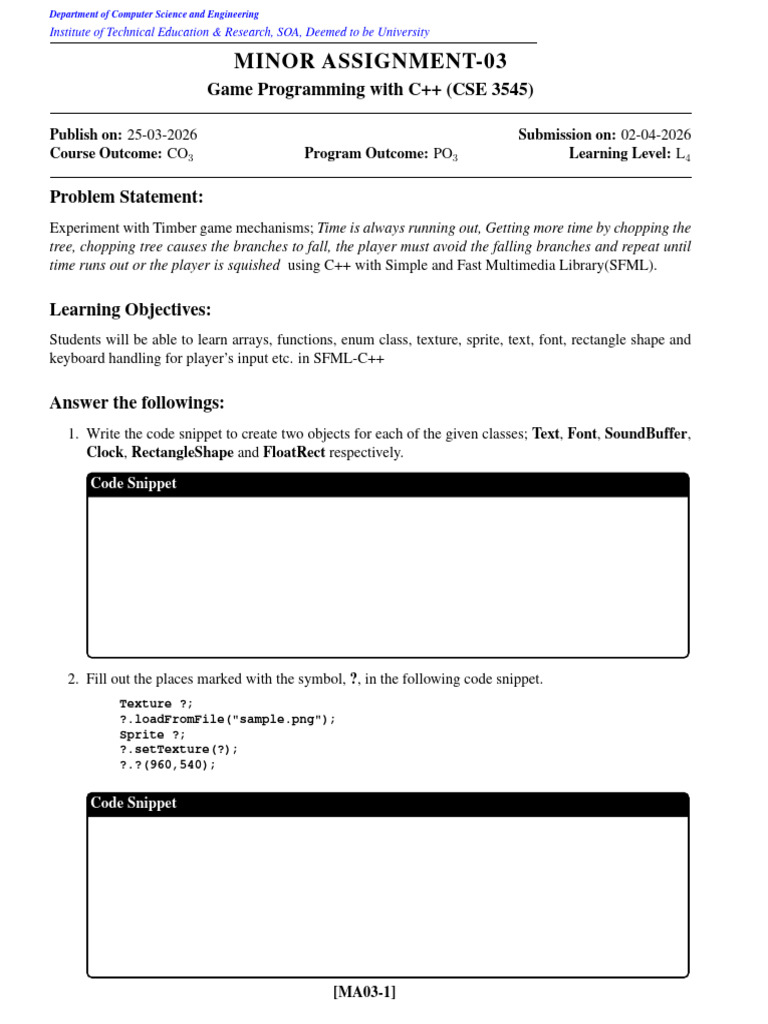 MinorAssignment-03 | PDF | Computer Programming | Computing