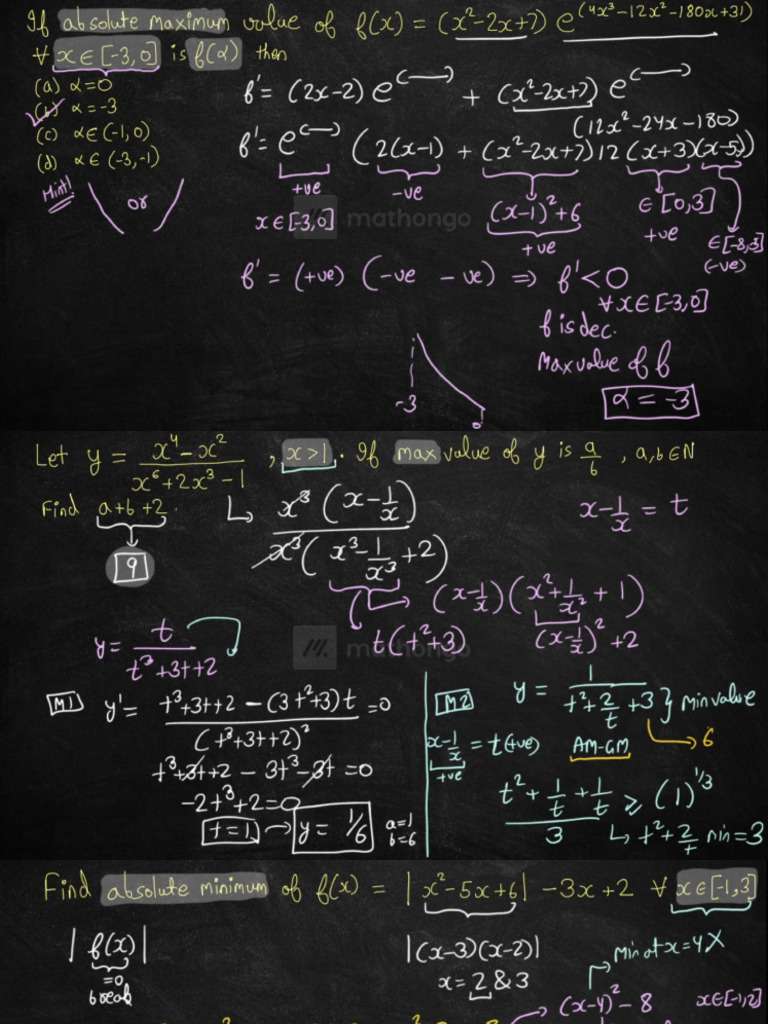 05 - Challenging Problems of Maxima Minima | PDF