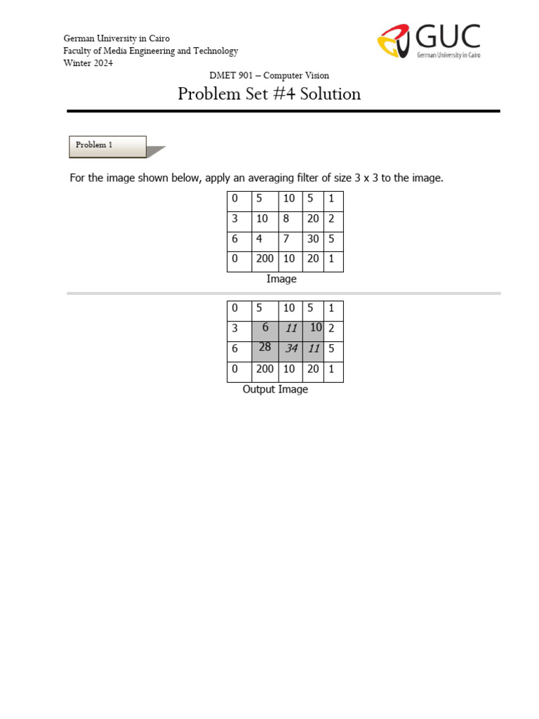Problem Set #4 Solution | PDF | Computer Engineering | Graphics