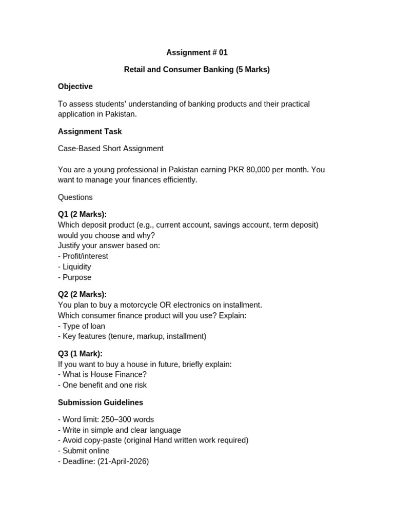 Assignment 01 | PDF