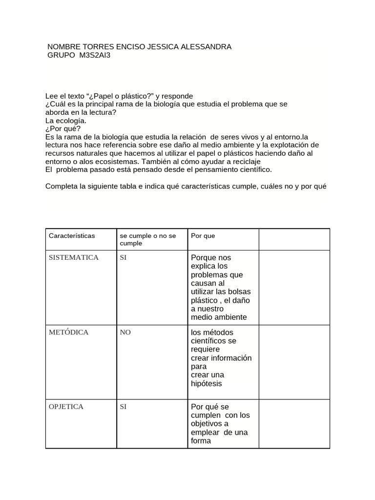 Torres Enciso Jessica Alessandra | PDF | Residuos | Reciclaje