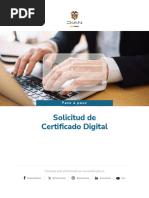 Solicitud Certificado Digital DIAN Gratis | PDF | Informática