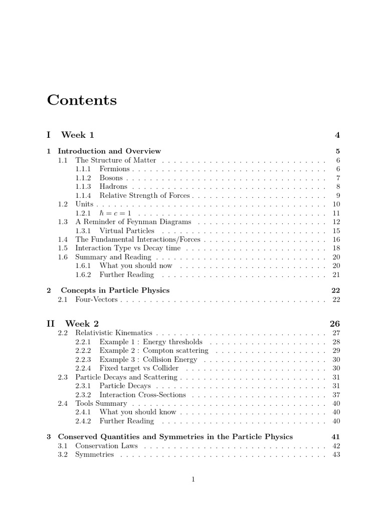 notes (3) | PDF | Elementary Particle | Fundamental Interaction