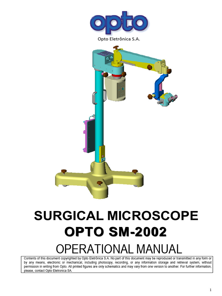 OPTO SM2002 MANUAL | PDF | Optics | Medical Device