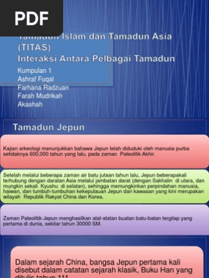 Waj 3103 Titas Tamadun Islam Dan Tamadun Asia Titas Interaksi Antara Pelbagai Tamadun Pdf