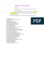 Ejercicio de CombinaciOn de Oraciones