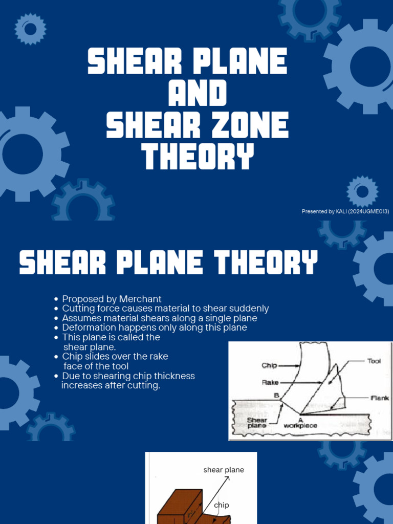 Shear Plane and Shear Zone Theory_KALI (2024UGME013) | PDF | Shear ...
