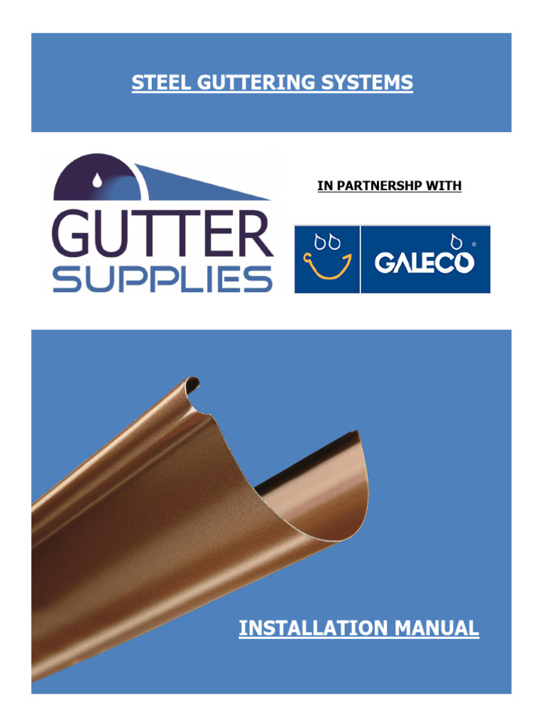 Galeco Steel Gutter Installation Instructions Copy (1) | PDF ...