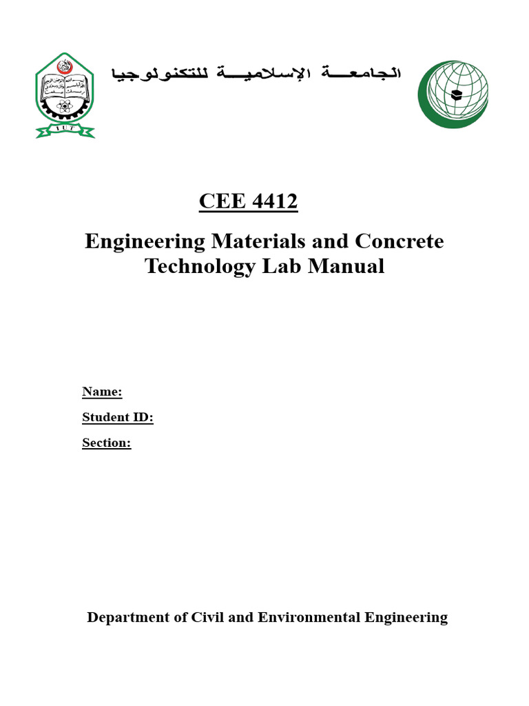 CEE 4412 - Lab Manual - Updated | PDF