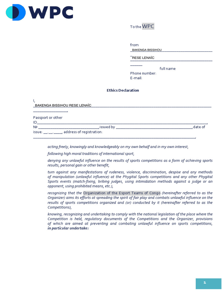 Ethics_Declaration - final | PDF | Justice | Crime & Violence