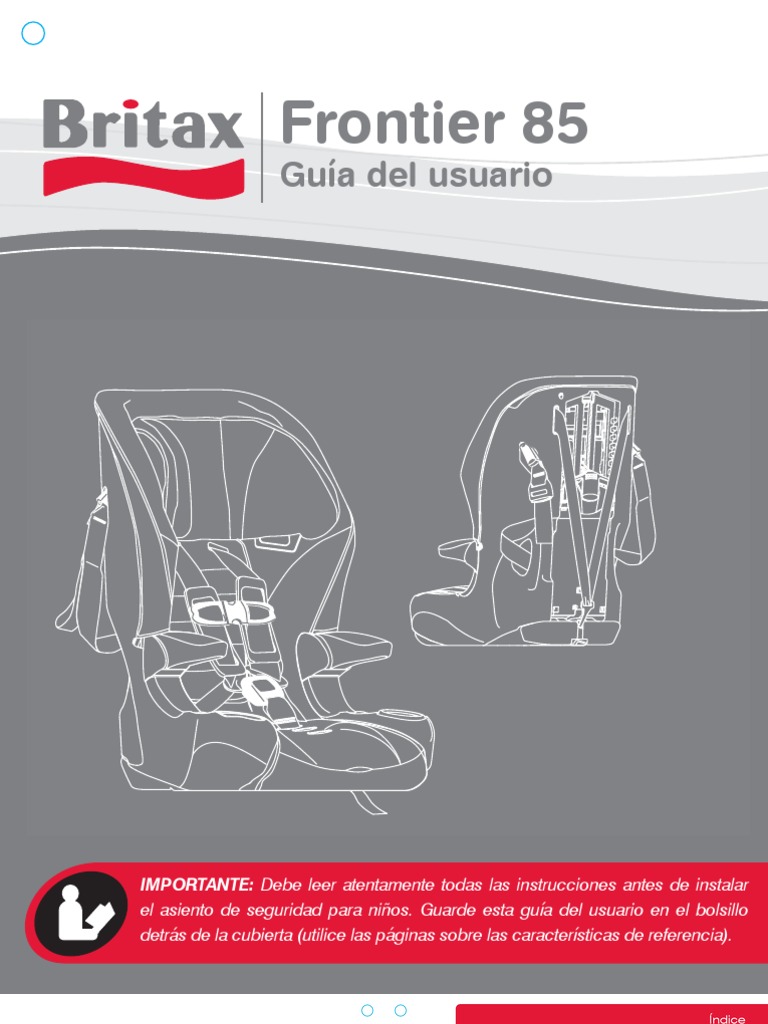 Frontier 85 (Instrucciones) BRITAX | Cinturón de seguridad | Transporte