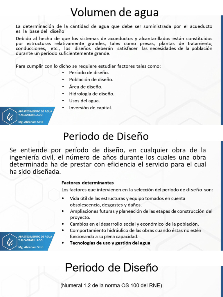 ABASTECIMIENTO DE AGUA Y ALCANTARILLADO PART02 | PDF | Agua | Diseño