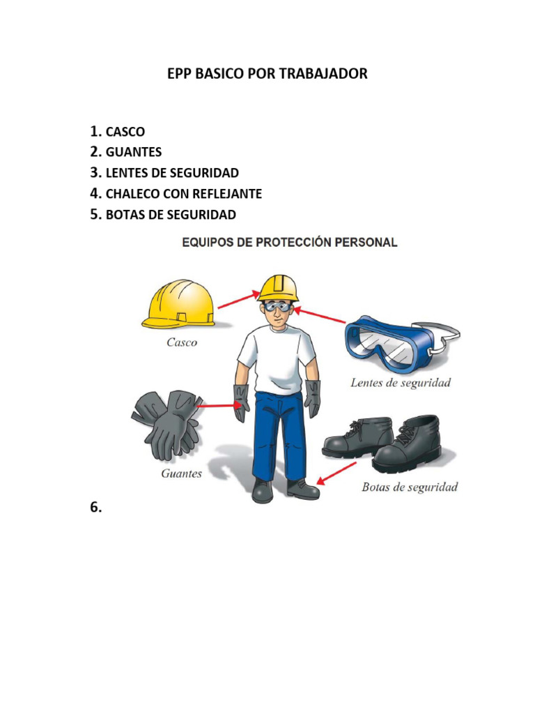 Epp Basico Por Trabajador - 101344 | PDF