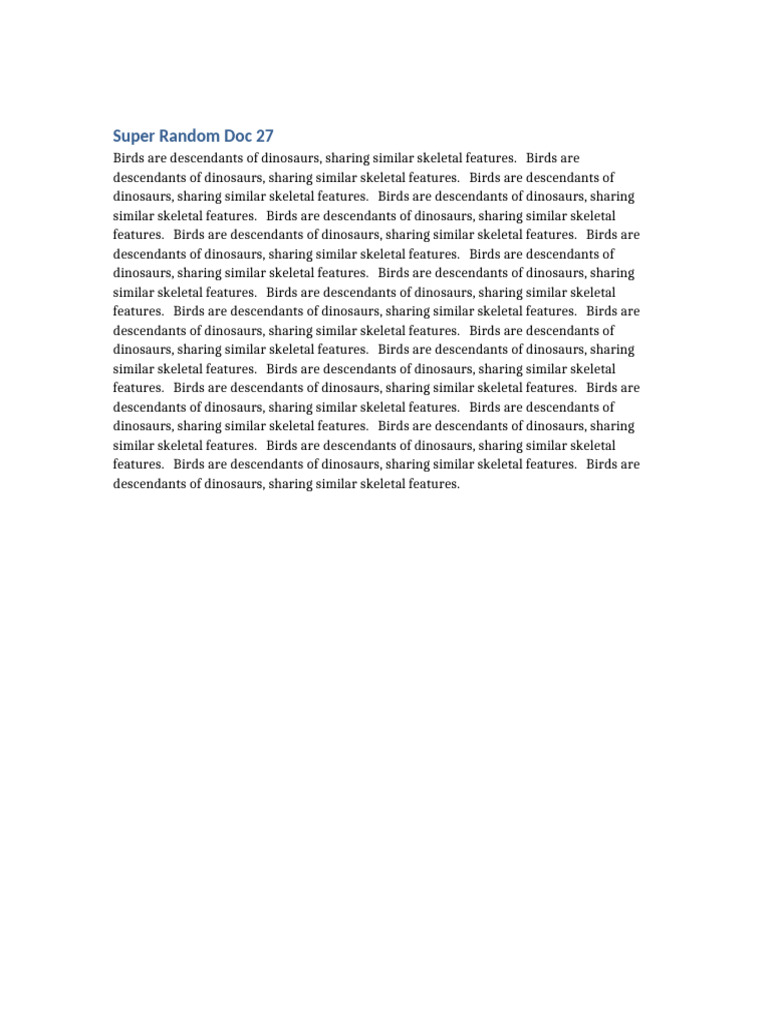 Super Random Doc27 | PDF