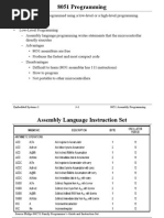 8051 Assembly Programming