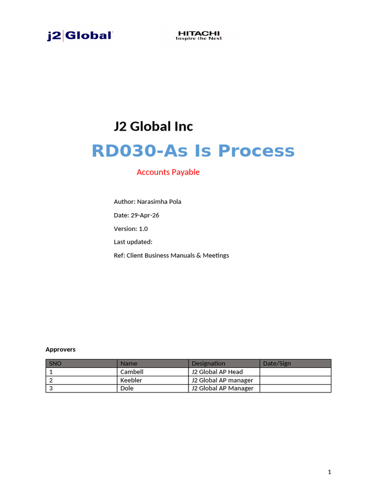 Rd030 AP Asis Process | PDF | Accounts Payable | Taxes