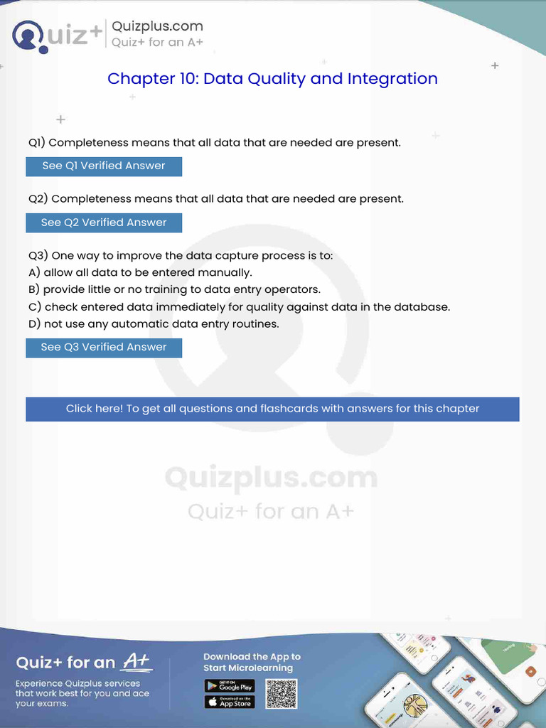 Completeness Means That All Data That Are Needed Are Present | PDF ...