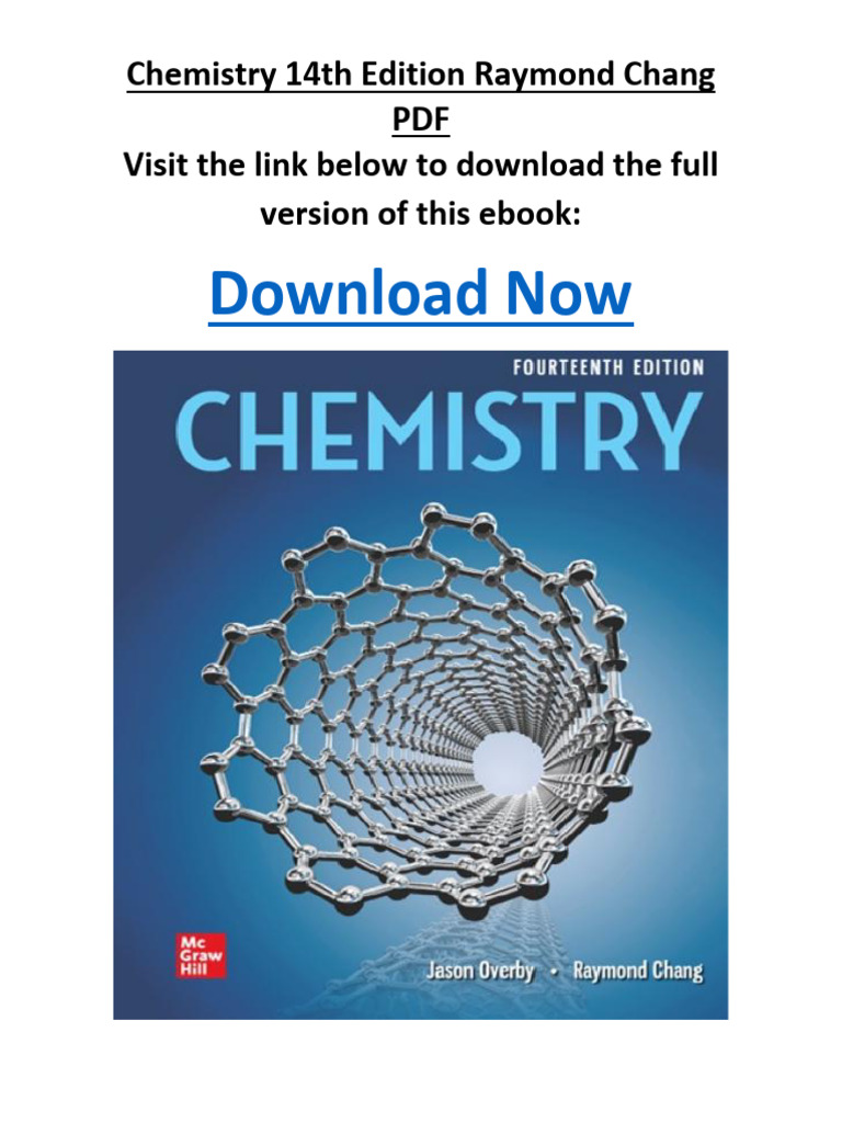 Chemistry 14th Edition by Raymond Chang PDF | PDF | Molecules | Chemistry