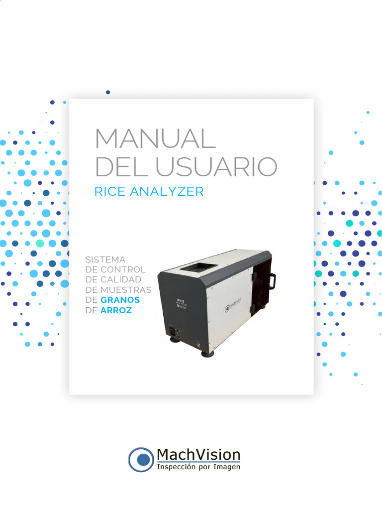 Machvision RICE ANALYZER - Manual de Usuario - ES Rev2 | PDF | Botón ...