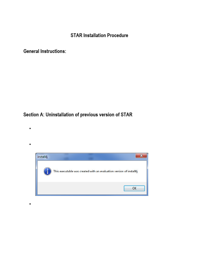 Star Installation Procedure | PDF | Button (Computing) | Icon (Computing)