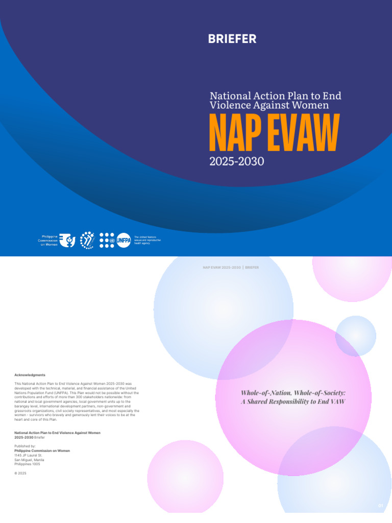 [Briefer] the Nap Evaw 2025-2030 (1) | PDF | Gender Equality | Gender ...
