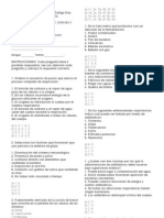 Examen Semestral Biología - Junio 2012