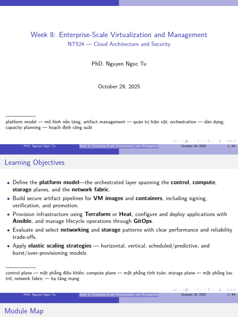 Week08_Enterprise-Scale Virtualization and Management | PDF | Computer ...