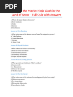 Ninja Test Answers for Jonin Exam | PDF