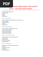 Ninja Test Answers for Jonin Exam | PDF