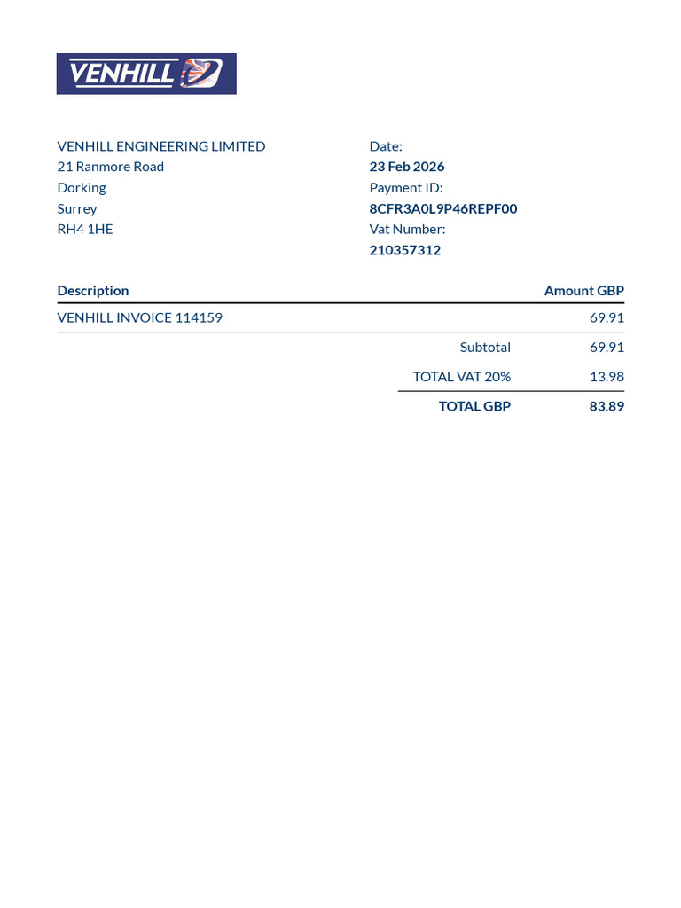 Ventilation Receipt | PDF