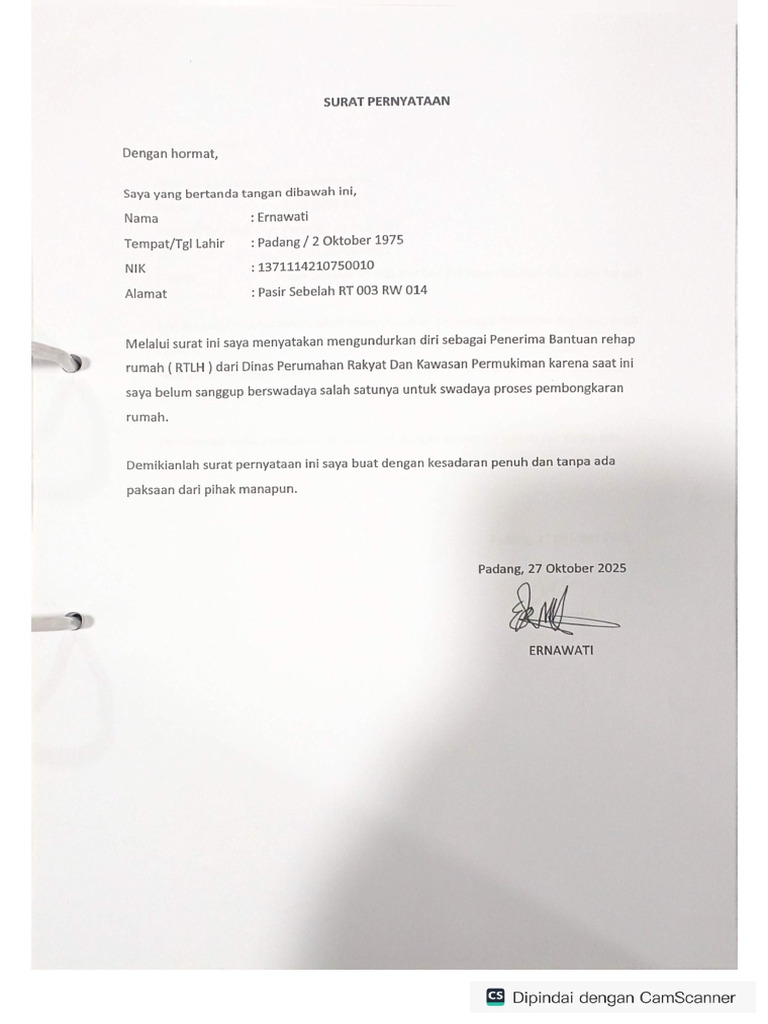 PROPOSAL RTLH PASIE NAN 3 | PDF