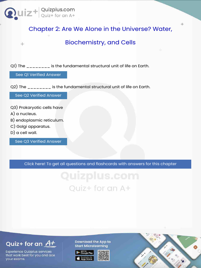 The is the Fundamental Structural Unit of Life on Earth | PDF ...