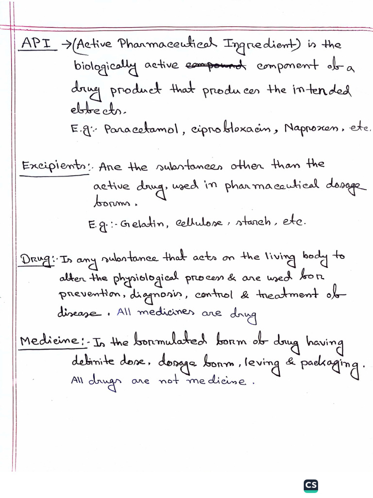 Pharmaceutics Note (Dip) | PDF