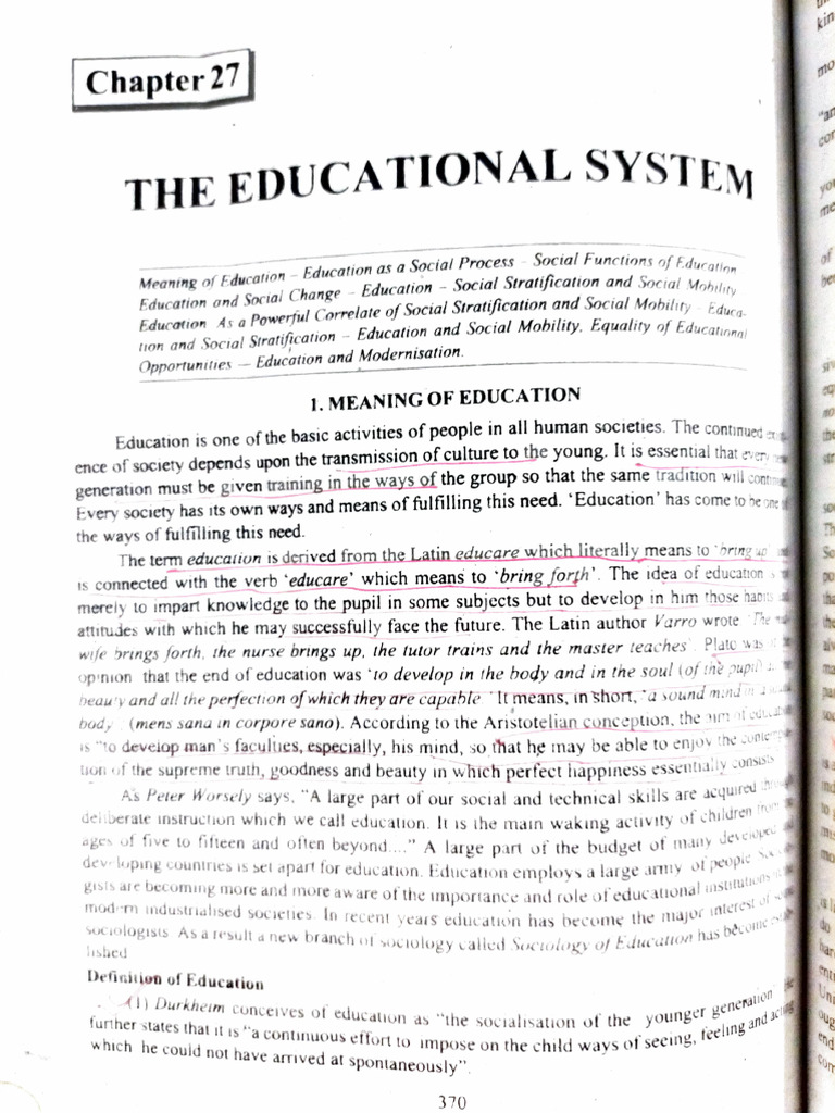 Educational System | PDF | Behavioural Sciences | Social Psychology